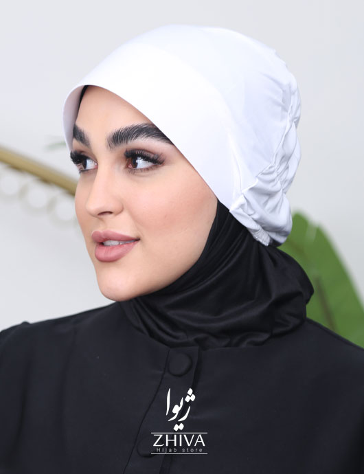 کلاه نقاب حجاب سفيد