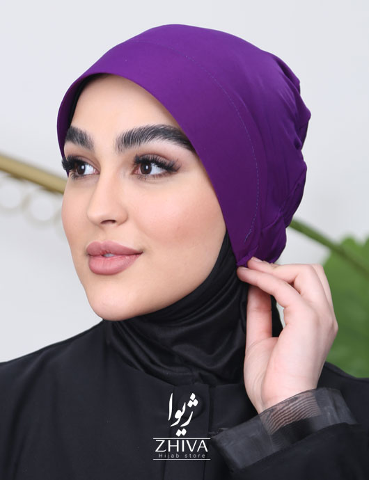 کلاه نقاب حجاب بنفش