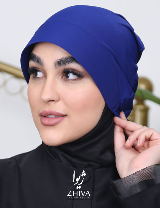 کلاه نقاب حجاب آبی كاربنی