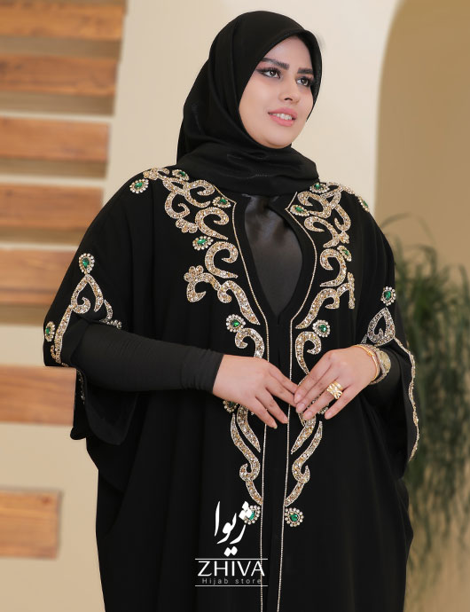 عبا جواهردوزی دوتيكه شاه بانو طلايی