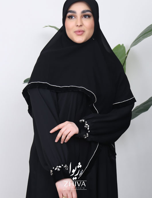 عبا و روسری سنگ دوزی 009