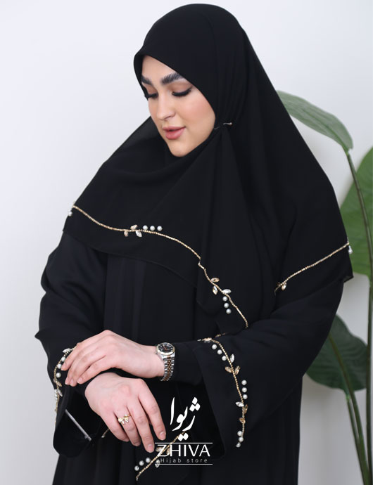 عبا  سنگ دوزی گندم طلايی