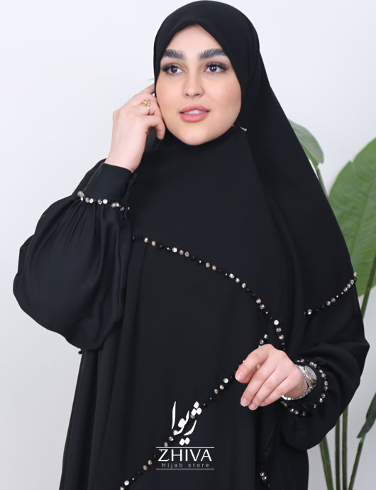 روسری سنگ دوزی ساده