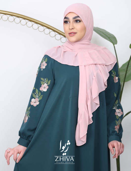 عبا نقاشی و جواهردوزی ملكه سبز