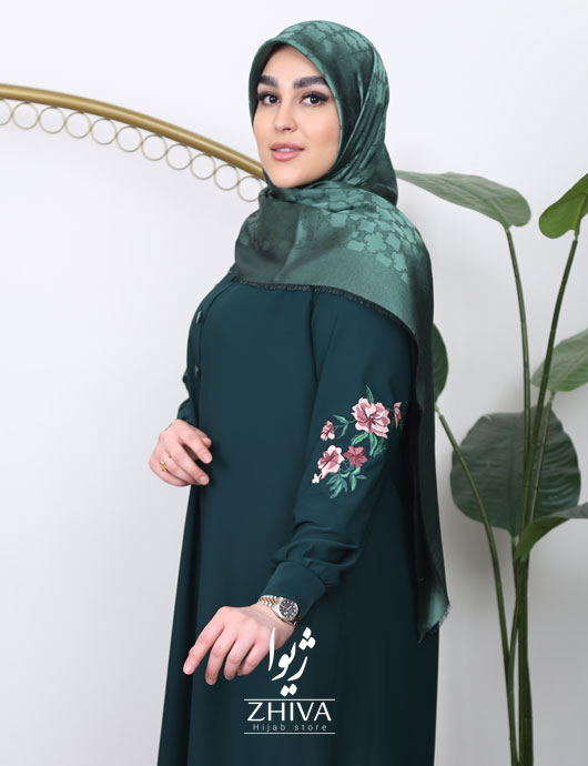 مانتو عبایی ساره سبز