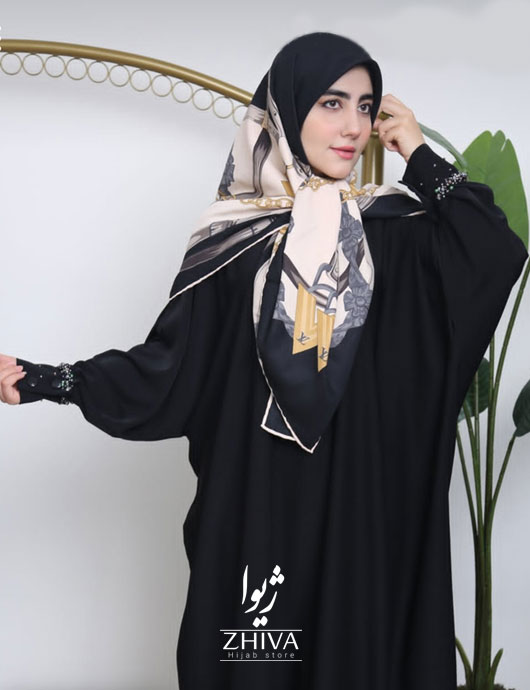 مانتو عبایی ترنج جواهردوزی نرگس