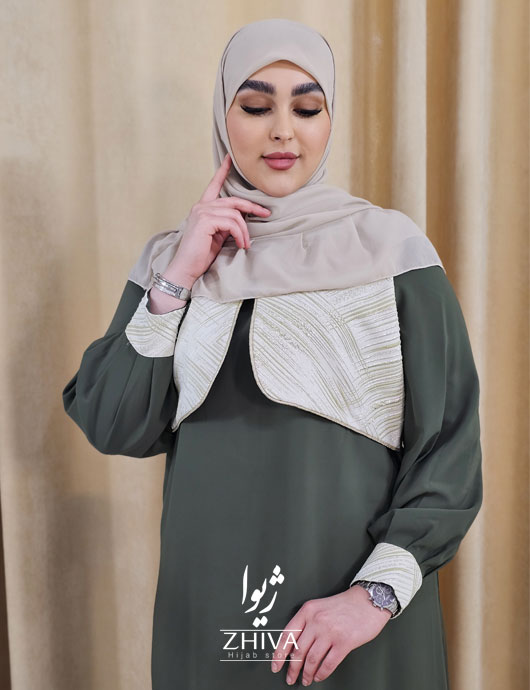 عبا جليقه ساغر سبز