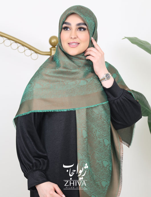 روسری لمه پوست ماری يشمی 1