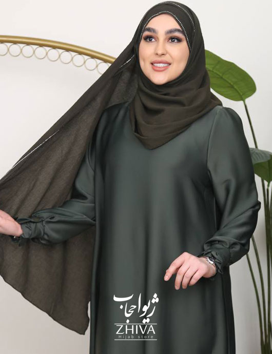 عبا افرا ساتن سبز 2