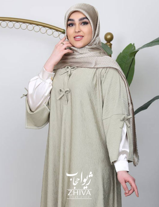 مانتو عبایی پاپيون