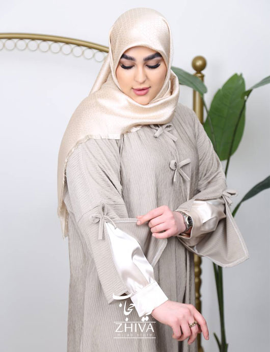 عبا پاپيون بژ