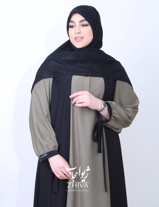 عبا ماهچهره طوسی سبز