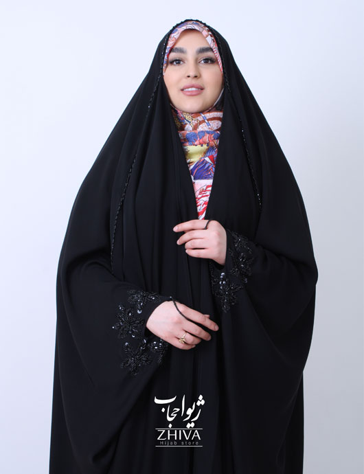  چادر عربی ندا جواهر دوزی نيلوفر