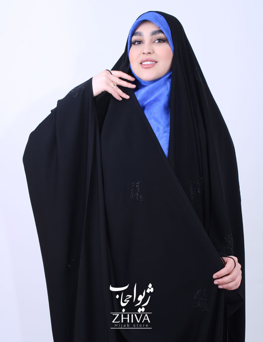 چادر عربی نگین پروانه پراکنده	