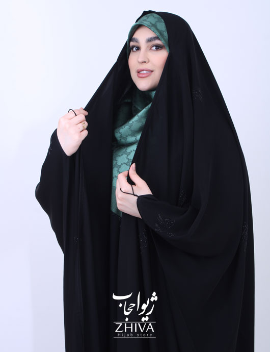 چادر عربی نگین پاپيون پراکنده	