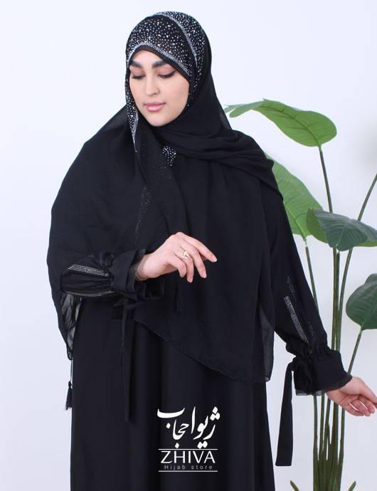 مانتو عبایی باران مشكی