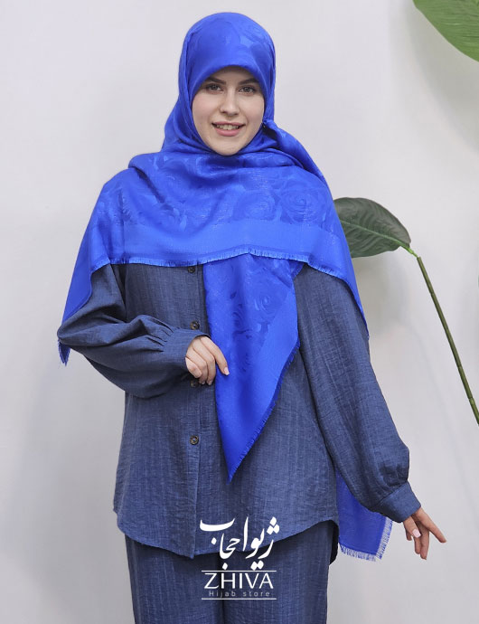 ست شوميز و شلوار آبی