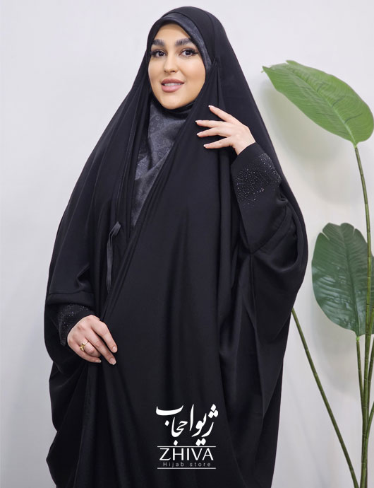 مدل چادر بحرینی نگين دار