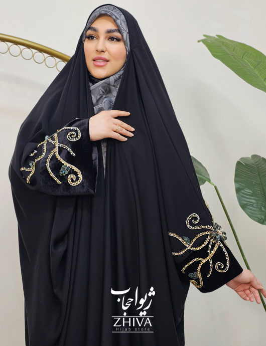 چادر عربی لوكس جواهردوزی الهه	