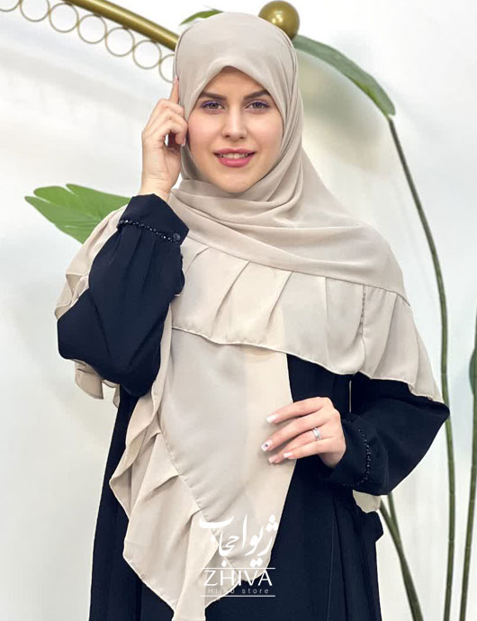 روسری کش دار مریم چین دار استخوانی