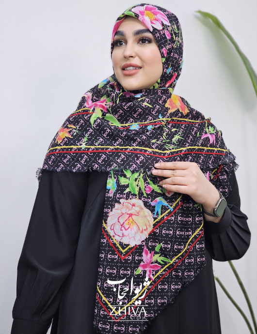 روسری سيا اسكارف طرح 29	