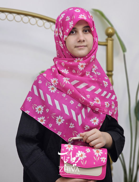 ست كيف و روسری بچگانه كد 01