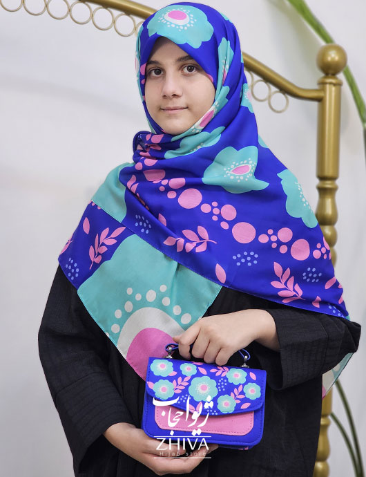 ست كيف و روسری بچگانه كد 02