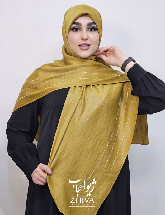 روسری كوپرا سه خط نگين