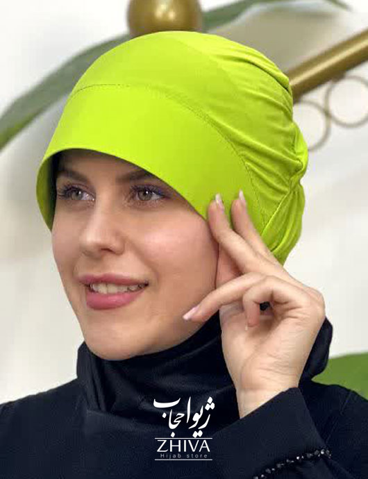 کلاه نقاب حجاب سبز روشن