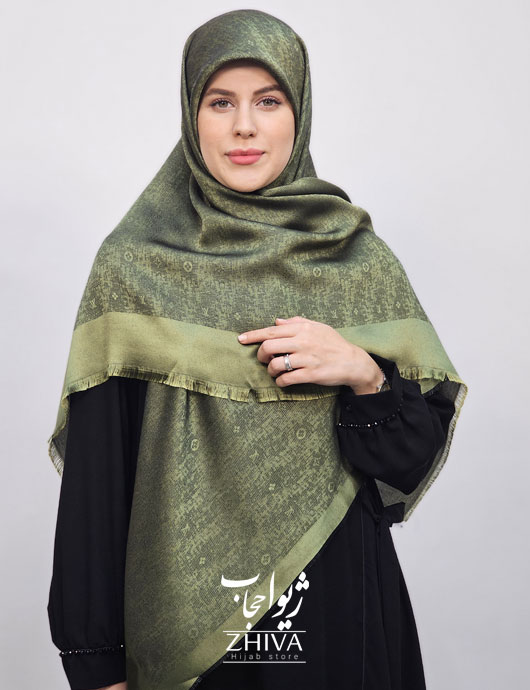 روسری لمه سبز كد 2