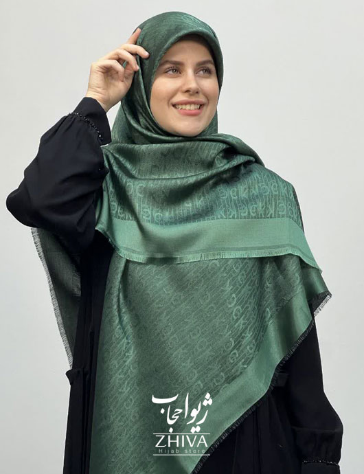 روسری لمه سبز كد 6