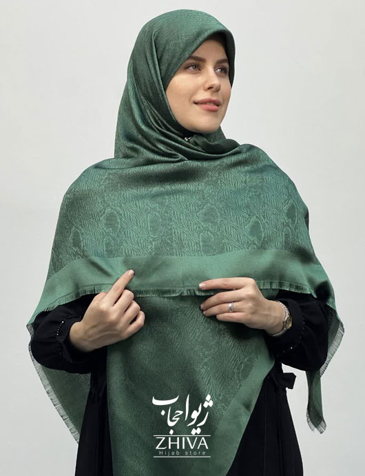 روسری لمه سبز كد 8