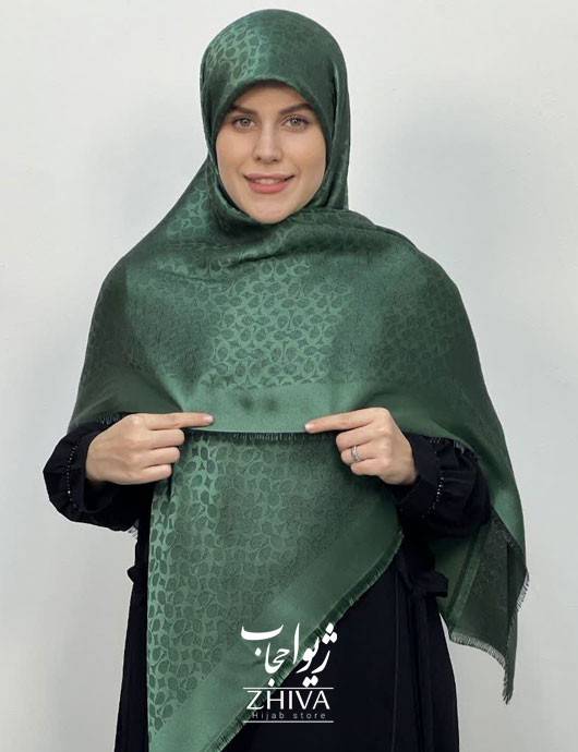 روسری لمه سبز كد 10