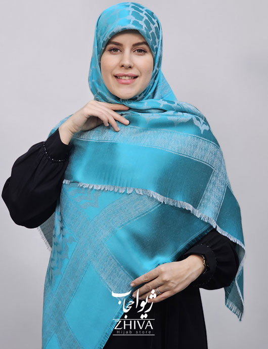 روسری لمه آبی كد1