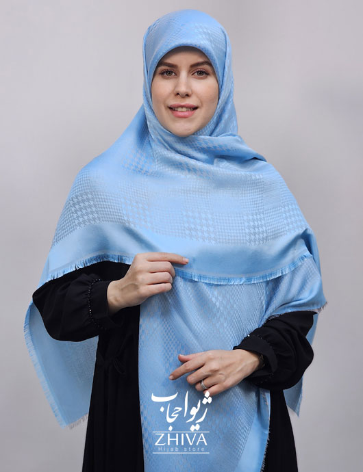 روسری لمه آبی كد 3