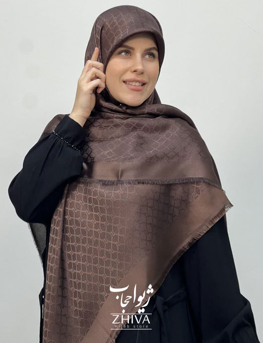 انواع روسری لمه قهوه ای