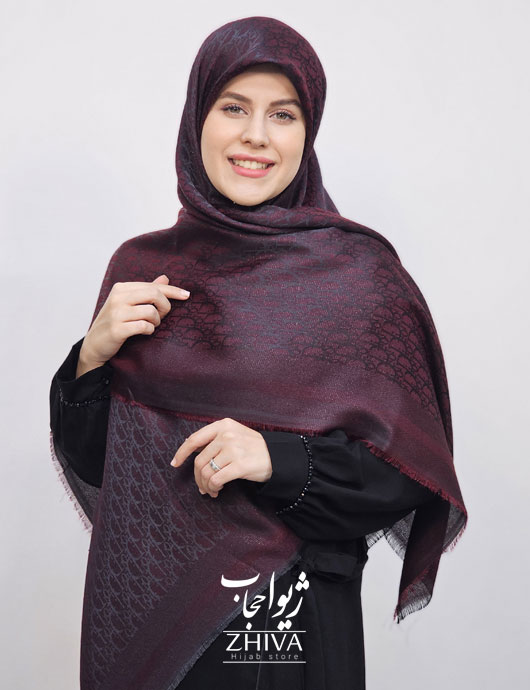 روسری لمه زرشكی كد 1