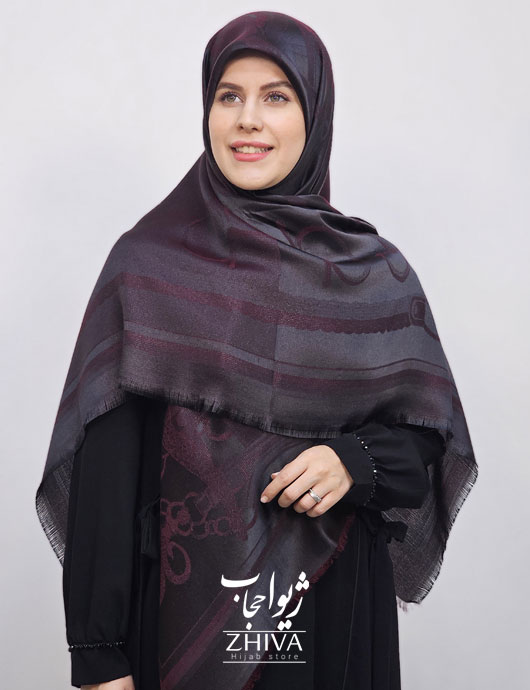 روسری لمه زرشكی كد 3