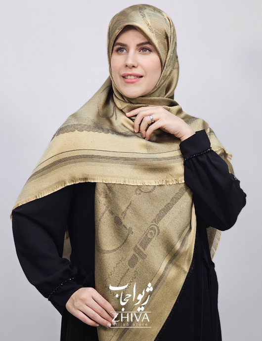 روسری لمه طلايی كد 1