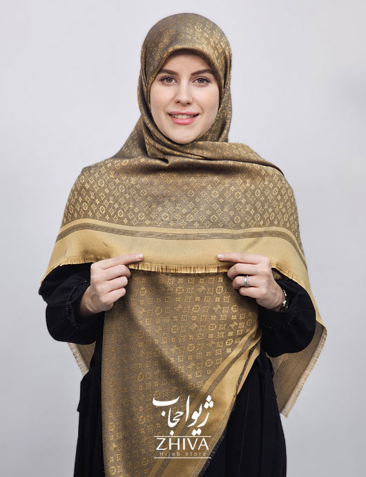 روسری لمه طلايی كد 2
