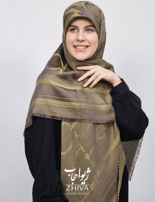 روسری لمه طلايی كد 5	