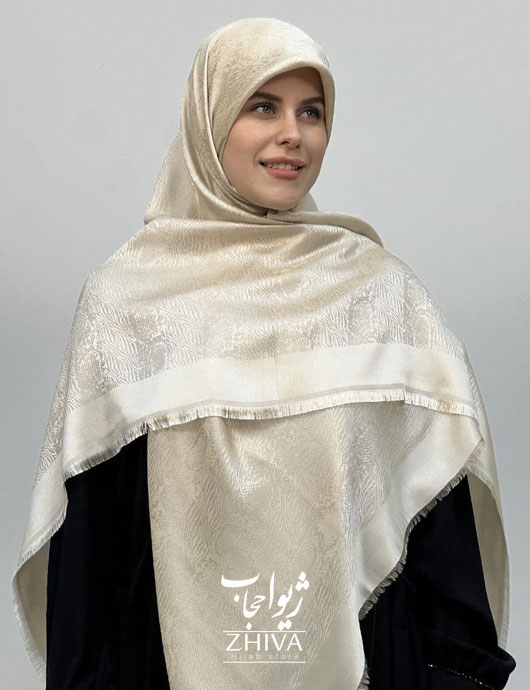 روسری لمه استخوانی كد 1