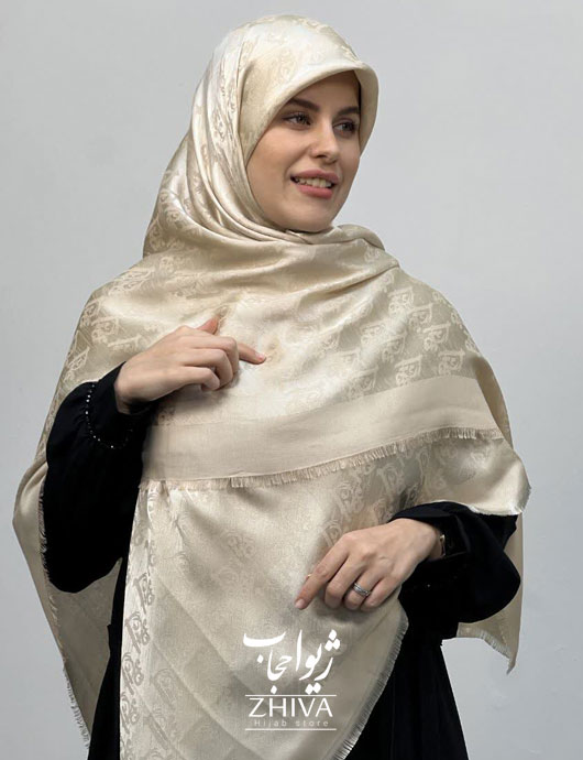 روسری لمه استخوانی كد 2