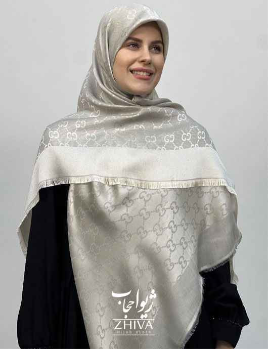 روسری لمه استخوانی كد 3