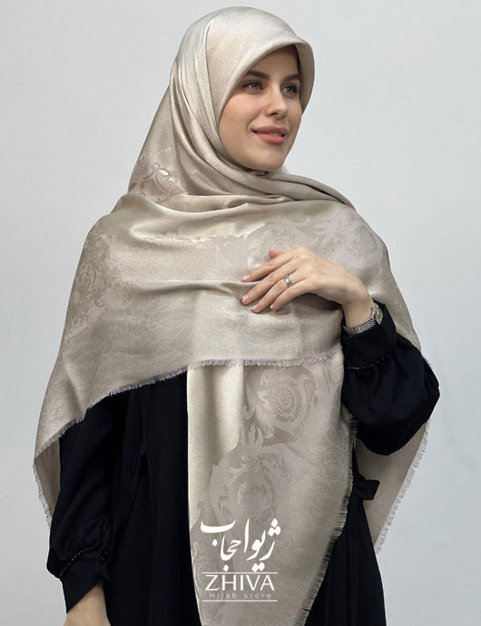 روسری لمه استخوانی كد 4