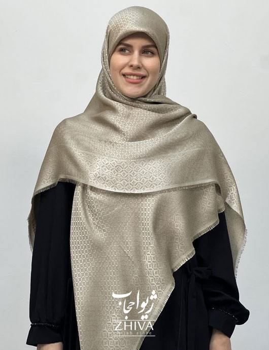 روسری لمه استخوانی كد 5