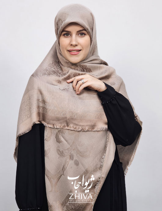 روسری لمه نسكافه ای روشن كد 2