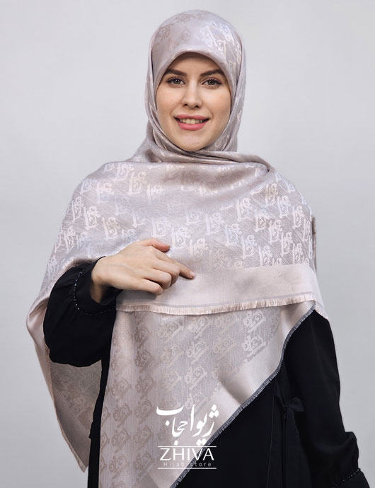 روسری لمه استخوانی كد 7