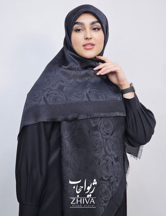روسری لمه مشكی كد 5