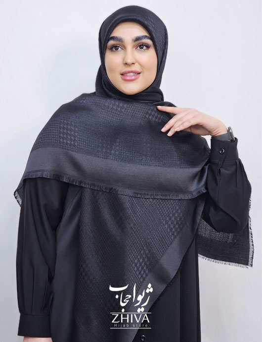 روسری لمه مشكی كد 6